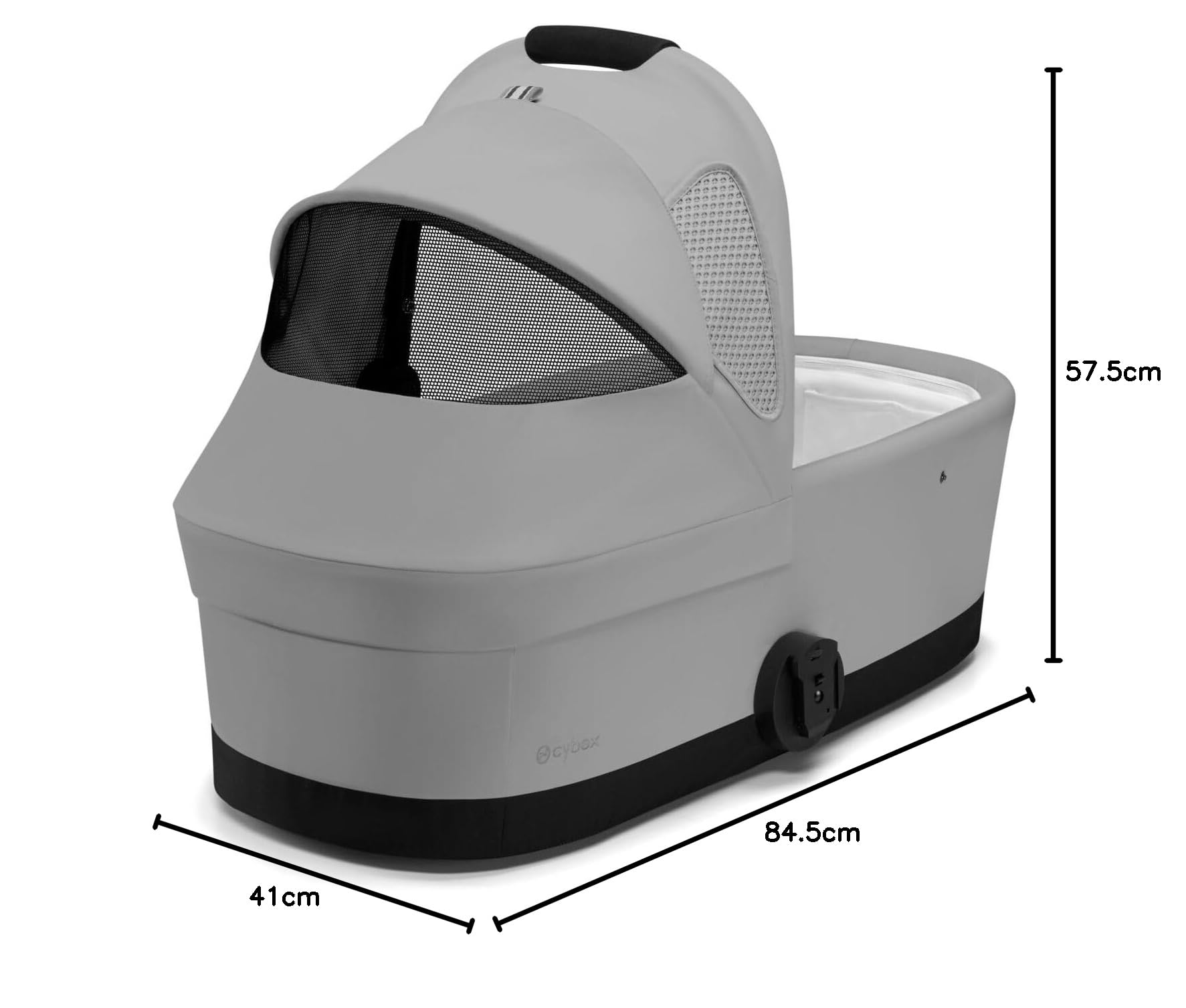 CYBEX Nacelle COT S Gold, de la naissance à environ 6 mois (max. 9 kg), pour CYBEX AVI Spin et Eezy S Twist +2, gris brouillard