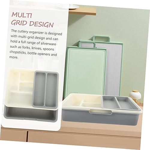 Miniatura 8 de KJHBV 1 juego de cubiertos con compartimento para organizar cajones de cocina, bandeja de utensilios de cocina, bandeja de cubiertos de cocina,