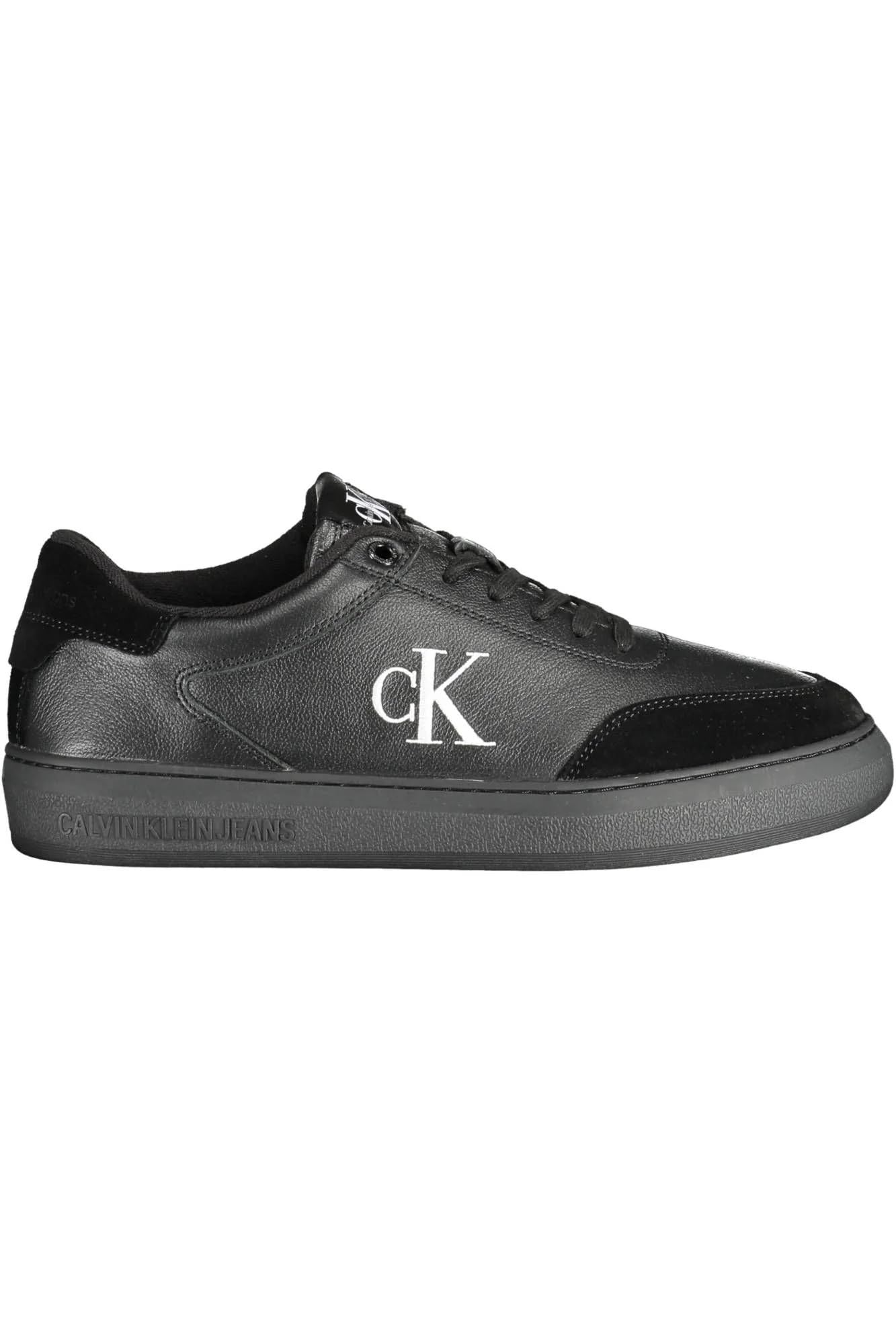 Calvin Klein Casual Cupsole Laceup Low Mono YM0YM00496, Zapatilla con Suela Hombre, Negro (Triple Black), 43 EU