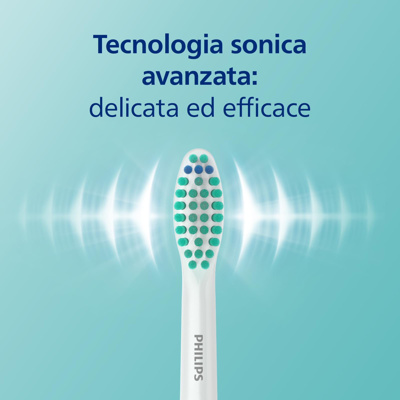Philips Sonicare 3100 Series spazzolino elettrico sonico, sensore di pressione e timer, colore nero, HX3671/14, Sonicare 3100, Nero
