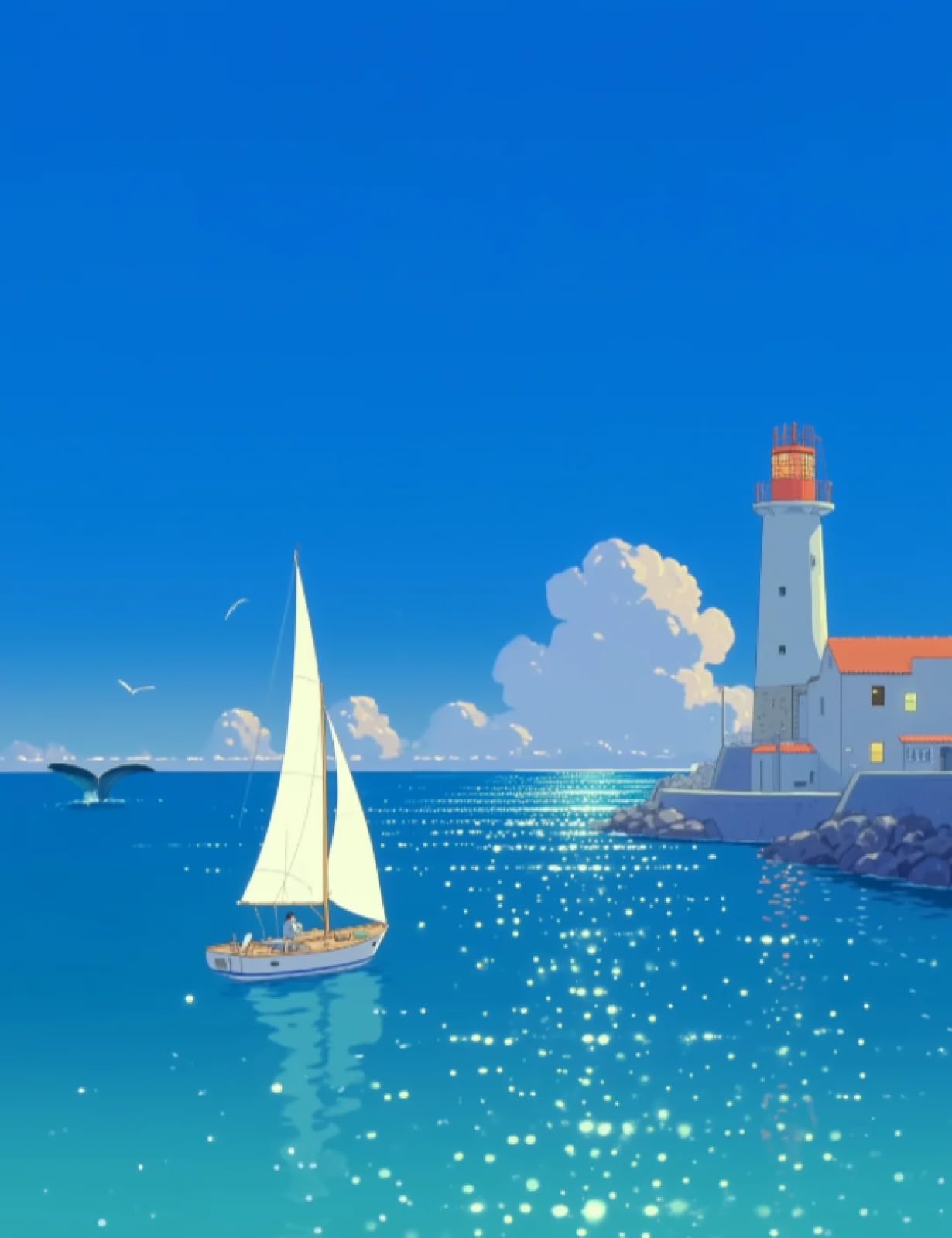 Stithej Stamped Cross Stitch Kit Lighthouse 11CT for Adult Beginners