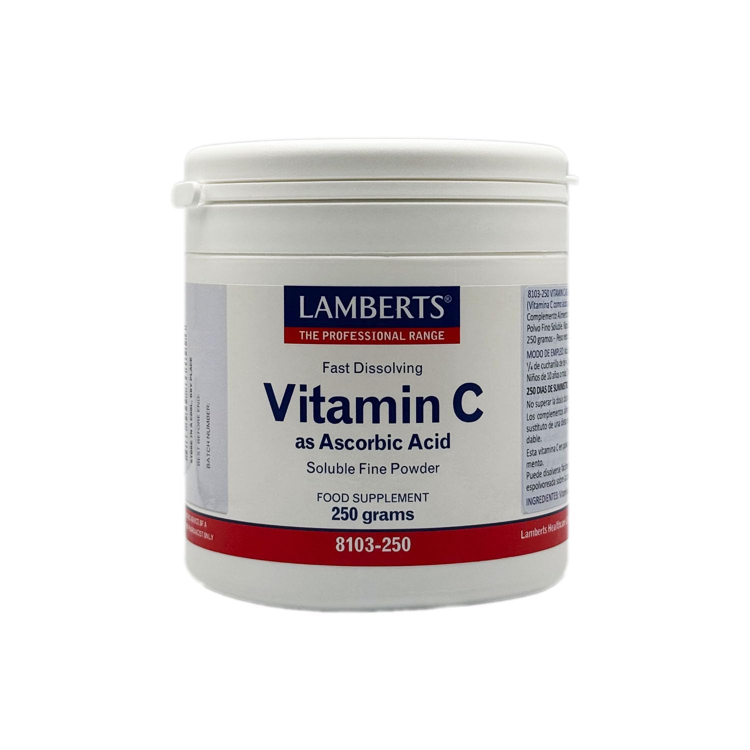 Lamberts Vitamin C Ascorbic Acid - 250g Powder