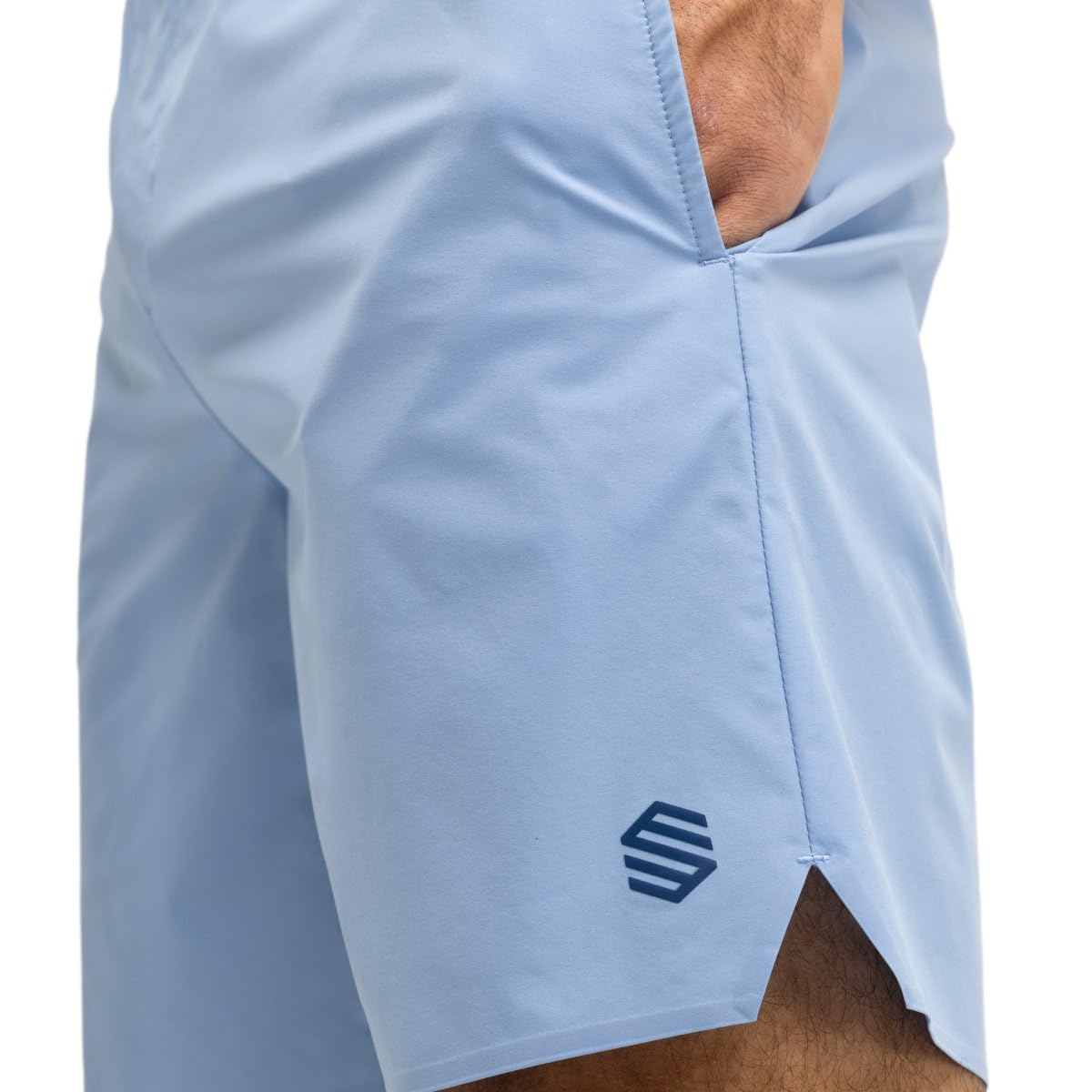 SIROKO - Short de Tennis Technique Velozix Light Blue