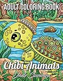 Chibi Animals: An Adult Coloring Book with Adorable Cartoon Animals, Cute Nature Scenes, and Relaxing Patterns for Animal Lovers