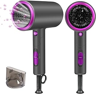 【2025業界改良型・超高速モーター】ドライヤー 大風量 速乾 高濃度マイナスイオン 折り畳み式 軽量 57℃恒温 3段階調節 低騒音 小型 コンパクト 静音 ヘアドライヤー 過熱保護 速乾ノズル付き ディフューザー 家庭用/出張用/旅行用 PSE認証済み