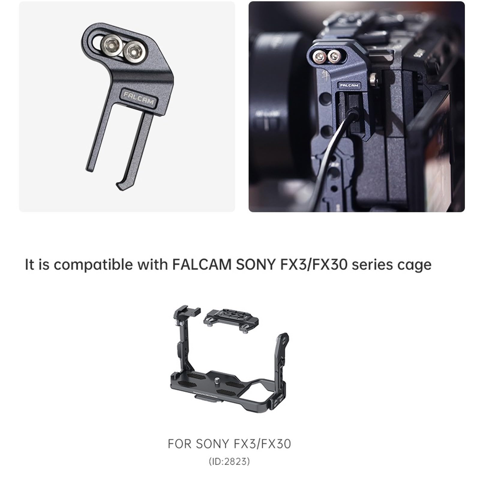 Amazon | FALCAM カメラケージ ケーブルクランプ、FX3/FX30 シリーズ用 