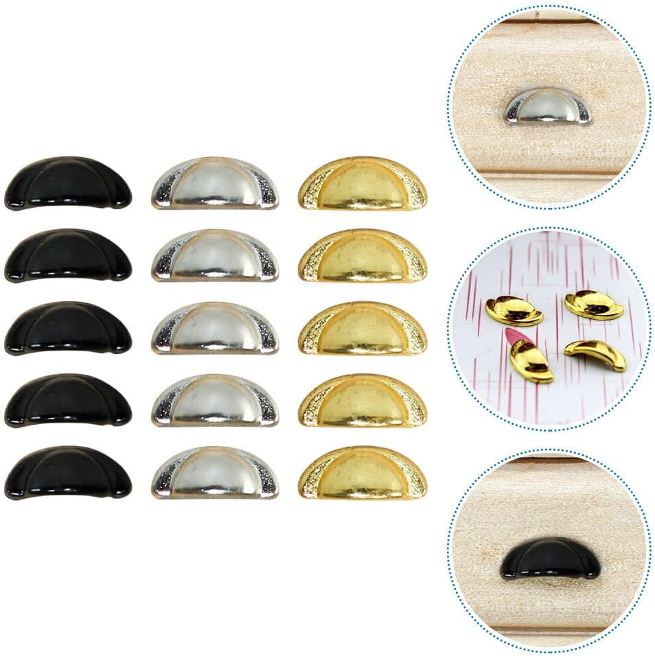 Yardwe 30 Pcs Wood Knobs for Cabinets and Crafts Miniature 1 12 Scale Dollhouse Drawer Handles Small Furniture Pulls for Mini Furniture Accessories