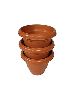 Neelam Decoration of Home Window Balcony Garden Indoor and Outdoor Combo of 3 Flower Plant Plastic Pot