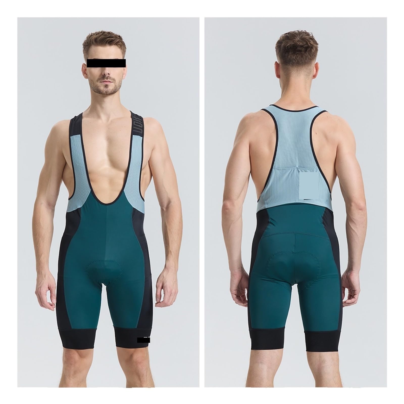 Salopette Ciclismo Pantaloncini da Ciclismo Uomo, Abbigliamento Bicicletta, Calzamaglia Bici, Sport all'Aria Aperta, fondello ad Alta densità, a Lunga Distanza