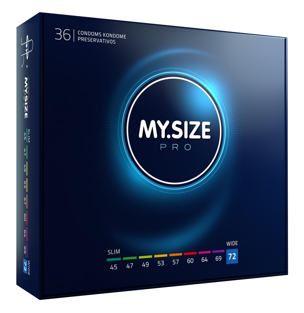 MY.SIZE Pro Condom Size 8, 72 mm, Pack of 36 - The New Generation MY.SIZE Condoms
