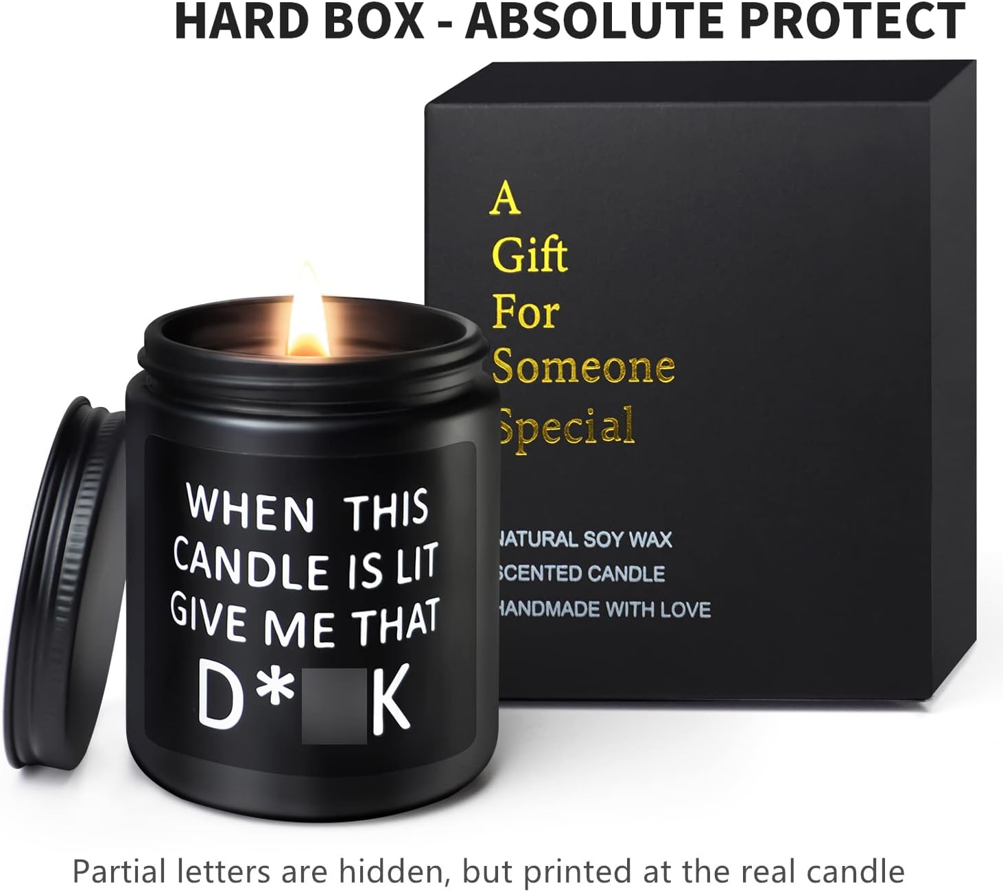 Anniversary Candle Gifts for Him Funny Valentines Day Christmas Birthday Gifts for Men Husband Boyfriend Fiance Couples Guy Sandalwood Scented Candles - Image 3