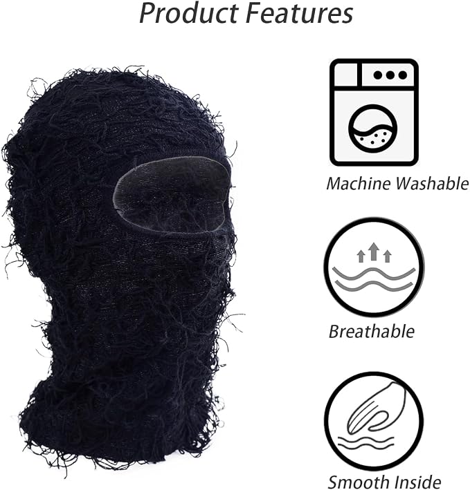 Pack 2 Balaclavas Distressed para Esquí Hombre y Mujer miniatura 3