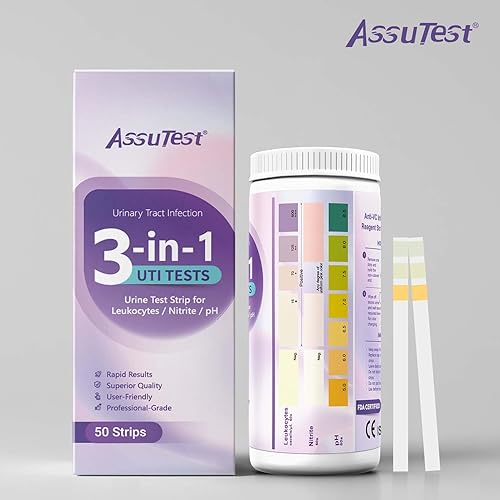 Miniatura 6 de Tiras de prueba UTI de AssuTest - 3-en-1 avanzadas para infecciones del tracto urinario para uso doméstico para mujeres, hombres y niños