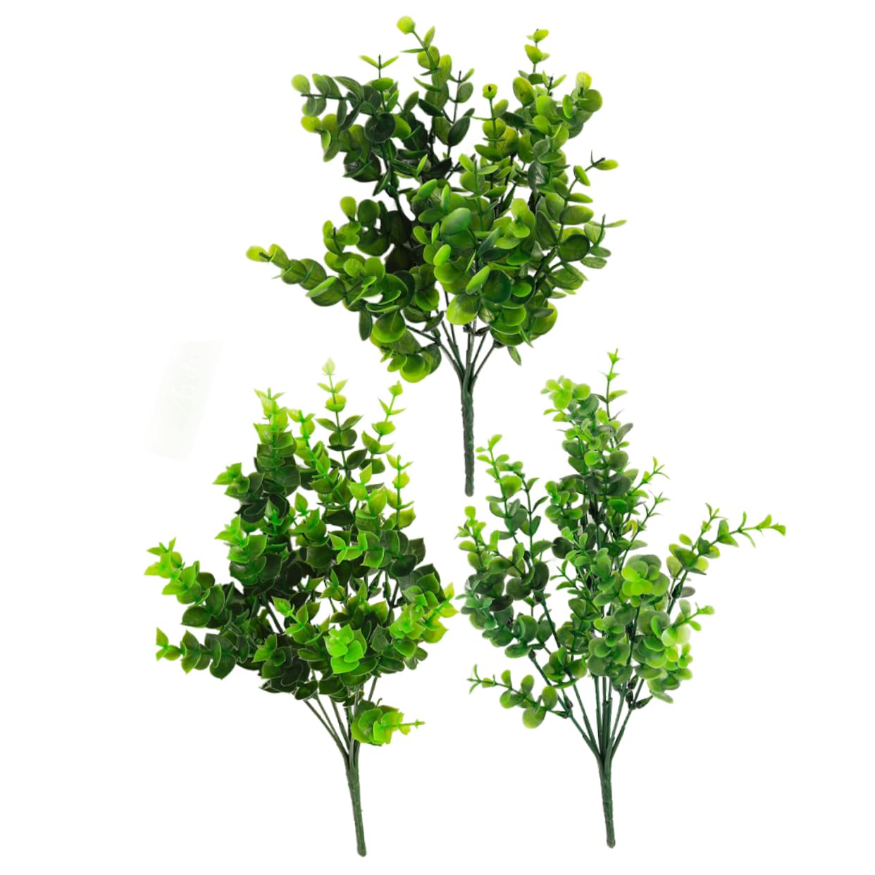 MAGICLULU 3 Set Pianta Verde Eucaliptus Di Grandi Dimensioni Piante Piccolo Pianta Decorativa Artificiale Finti Steli Di Eucalipto Rami Finti Plastica Green 3 Pezzi*3