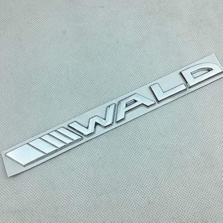 Amazon Term 3d車のステッカー 車 かっこいい エンブレムバッジwald Black Bison文字ステッカーロゴ変更クールな外観マーク適用できるbmwメルセデス ベンツフトランクロゴバッジ 銀 ステッカー デカール 車 バイク