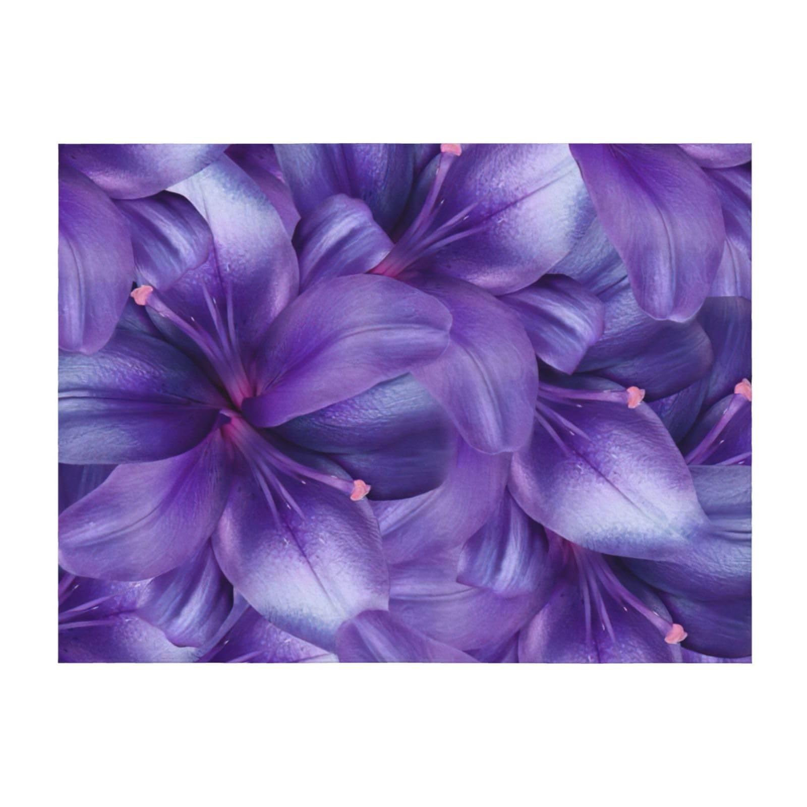 Couverture de lit anti-transpiration en microfibre violette EdWal