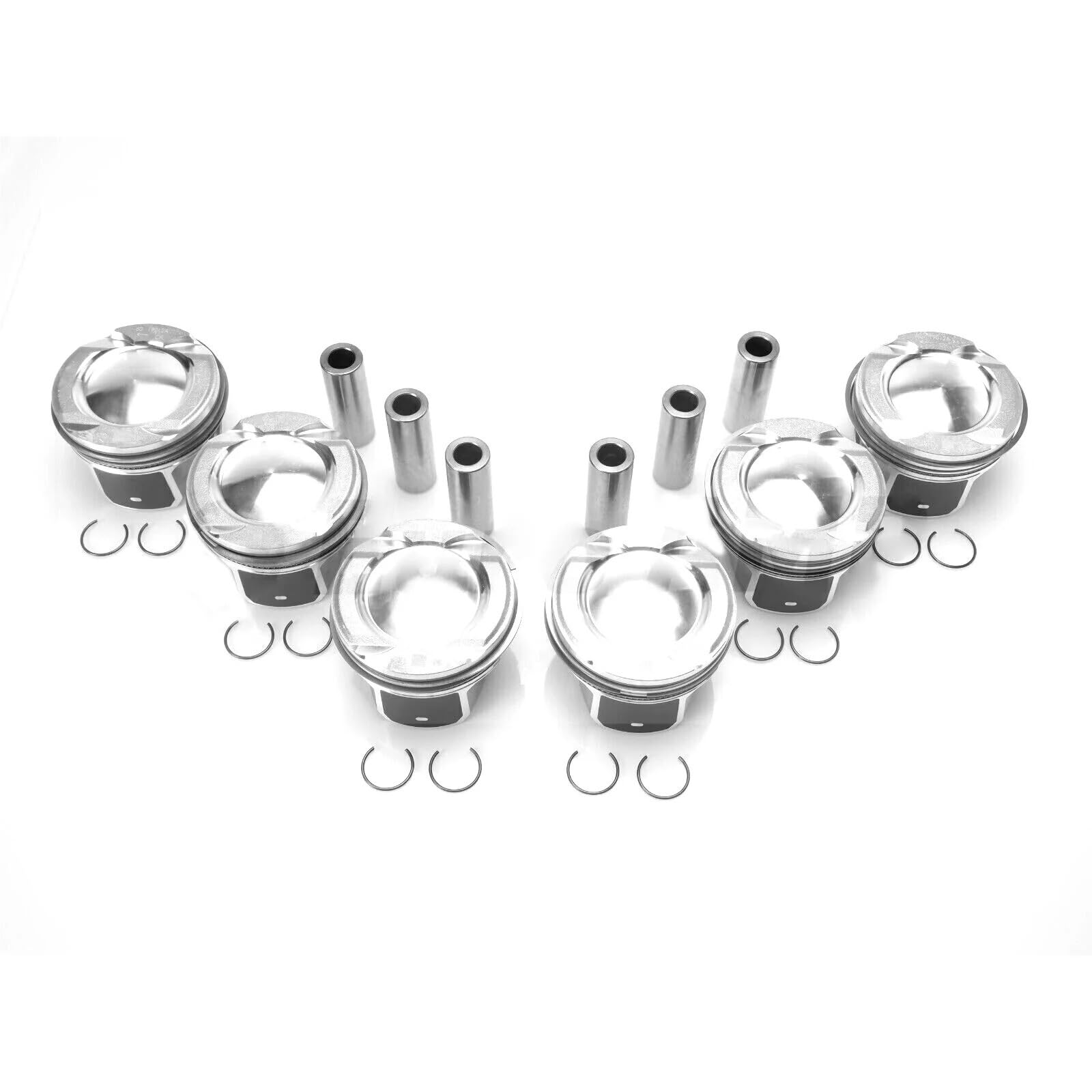AJ20P6 LR121443 LR121448 AJ814094 AJ814240 1 set di pistoni e fasce elastiche del motore compatibili con Land Rover Range Rover Sport F-Pace