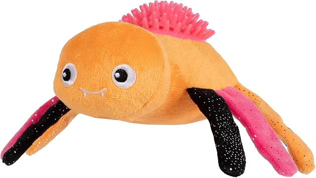 Fringe Studio Pet Toy, Stop Bugging ME Pastel Plush Dog Toy with Spiky TPR Ball, PetShop Collection 314610