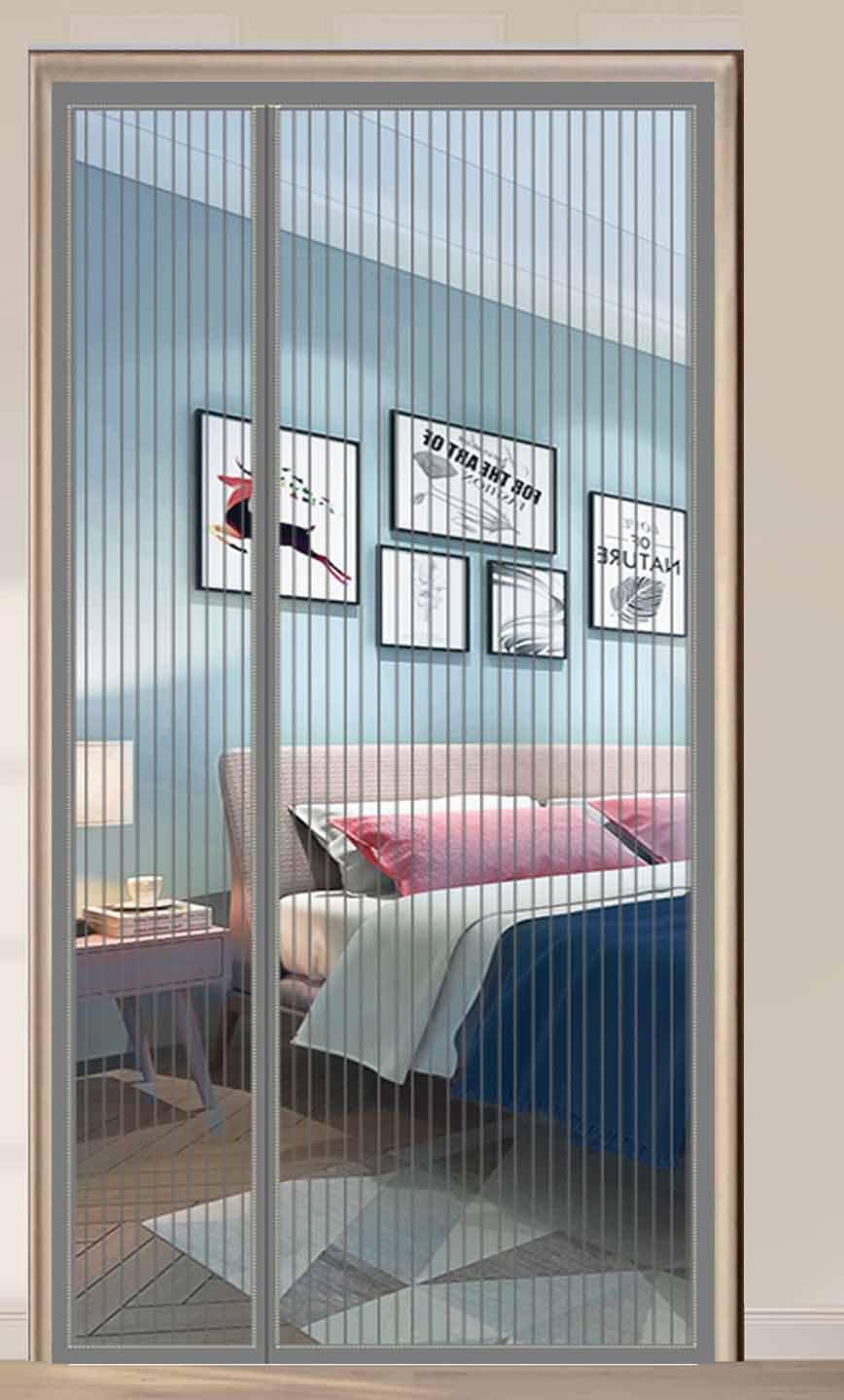 Magnetic Screen Door,Screen Door Mesh,Keep Bugs Out, Easy Install Works with Front Doors, Sliding Doors,Fit Door (01,90x190cm)