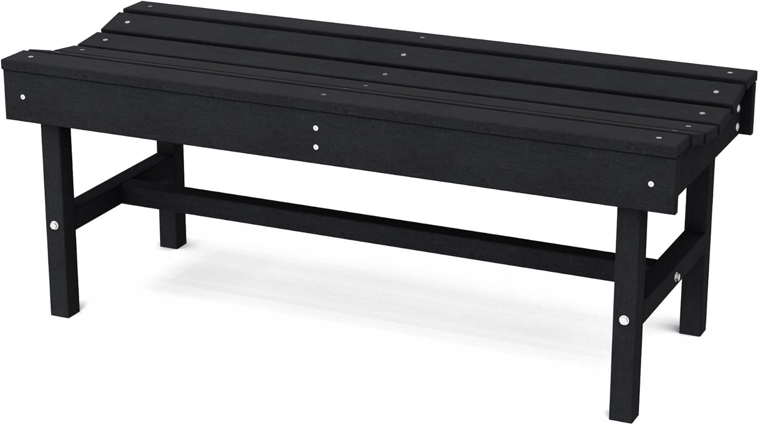 Wildridge Classic Vineyard Bench, Aruba Blue - Outdoor Weather Resistant Poly Lumber Bench for Patio, Deck, Garden