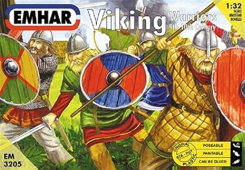 Emhar Models Viking Warriors - Kit de construcción de modelos del siglo IX al XV