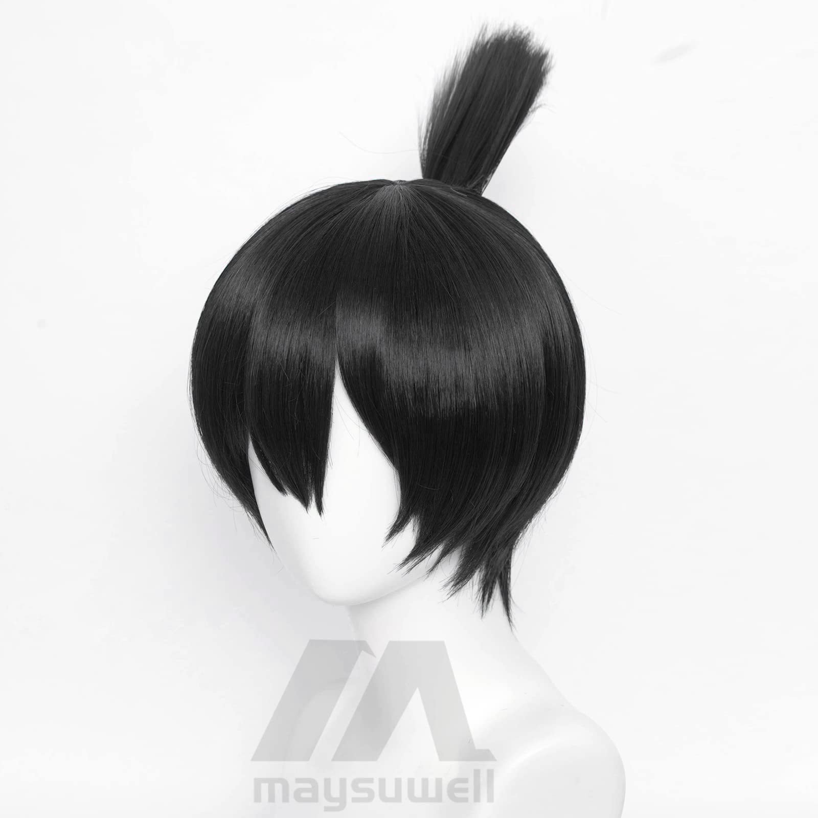 maysuwell Anime Cosplay Wigs Short Grape Purple Adult Halloween Costume Party Hair Wig