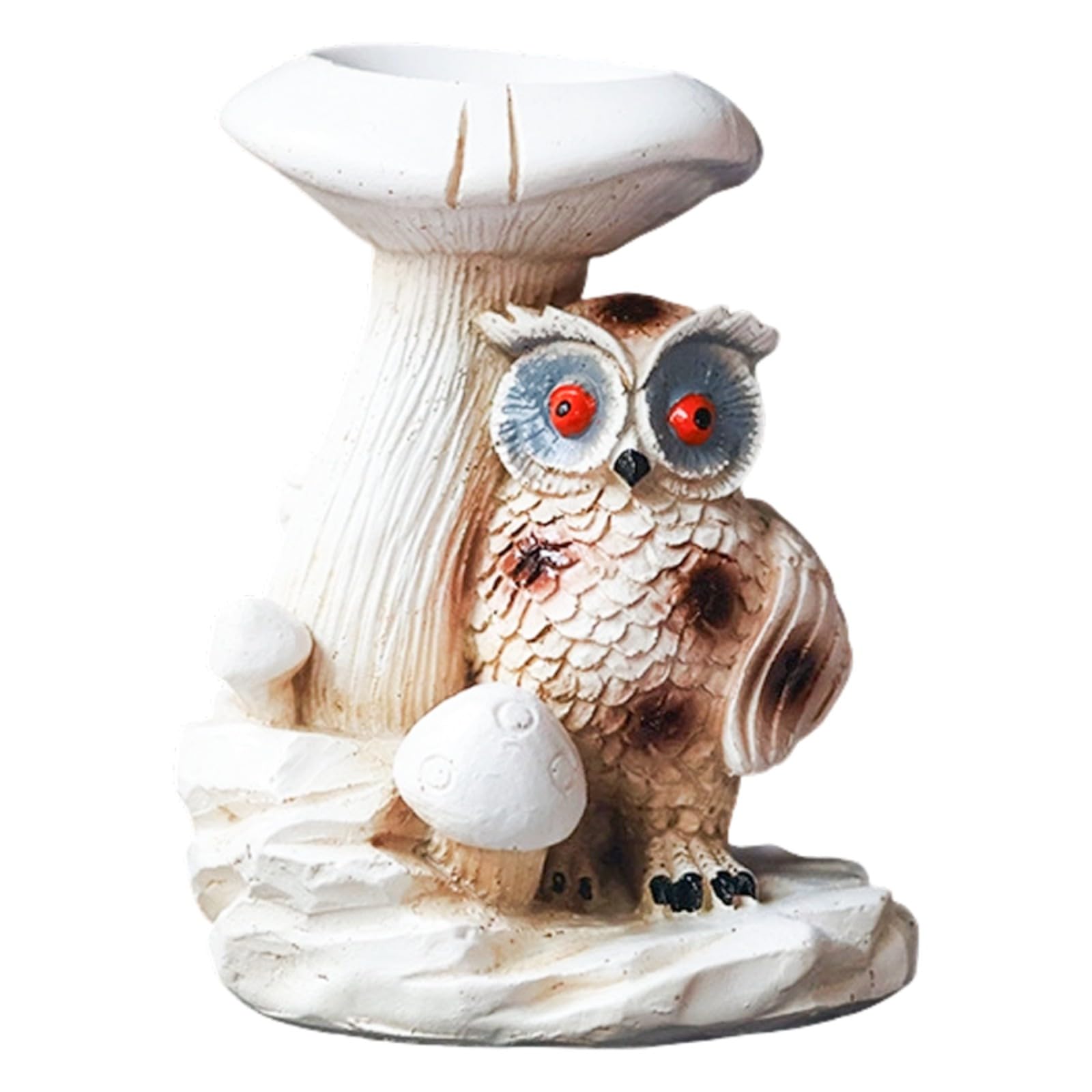 ZEPFJHE Crystal Ball Stand Sphere Display Stand Photography Props Resin Owl Base Figurines Crystal Holder Desktop Decorations Ball Stands for Display