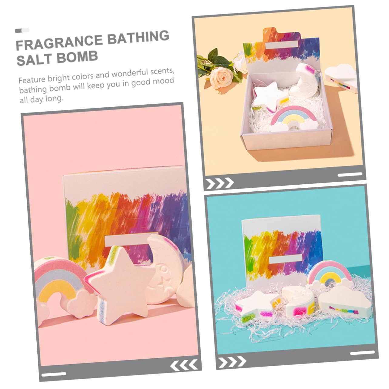 FRCOLOR Reichhaltiges Schäumendes Badeset - Badesalz Duschbadesalz Duft-reisebadesalz Verjüngend