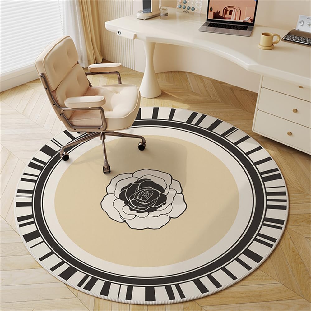Rose - Tapete antideslizante para silla de oficina para alfombras y suelos de madera dura, protector de escritorio para juegos, tapete multiusos para silla rodante, protección del suelo (100 cm)