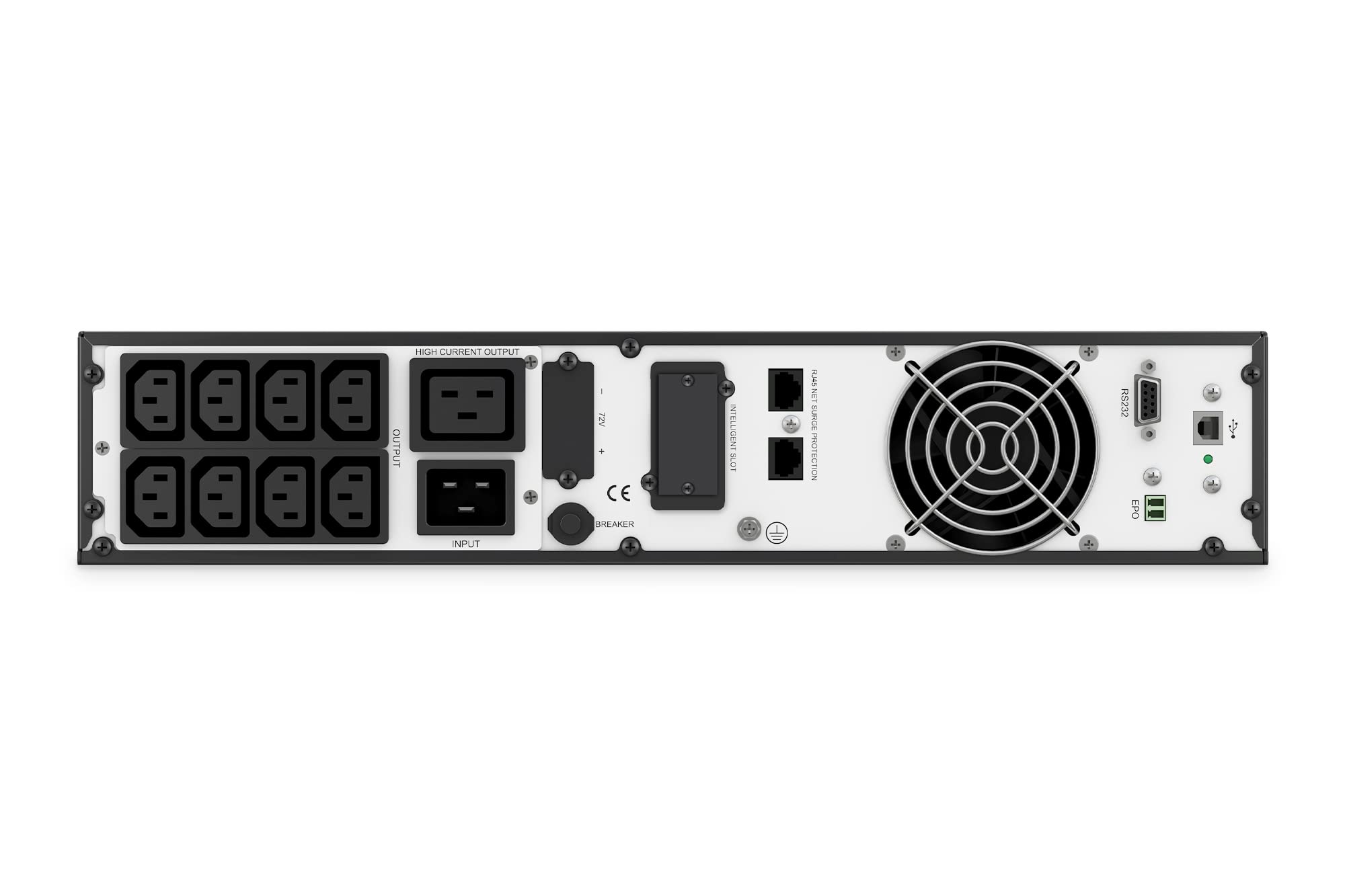 DIGITUS Onduleur OnLine - 3 kVA / 3 kW - Montage 19 pouces 2U - Véritable technologie double conversion - Alimentation sans interruption - Noir