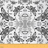 Dimensions: Longueur 92cm X Largeur 150CM - chaque pièce (1 pièce) = 1 Yard. Chaque quantité est coupée en blocs individuels, comme un tissu continu de 1 Yard.