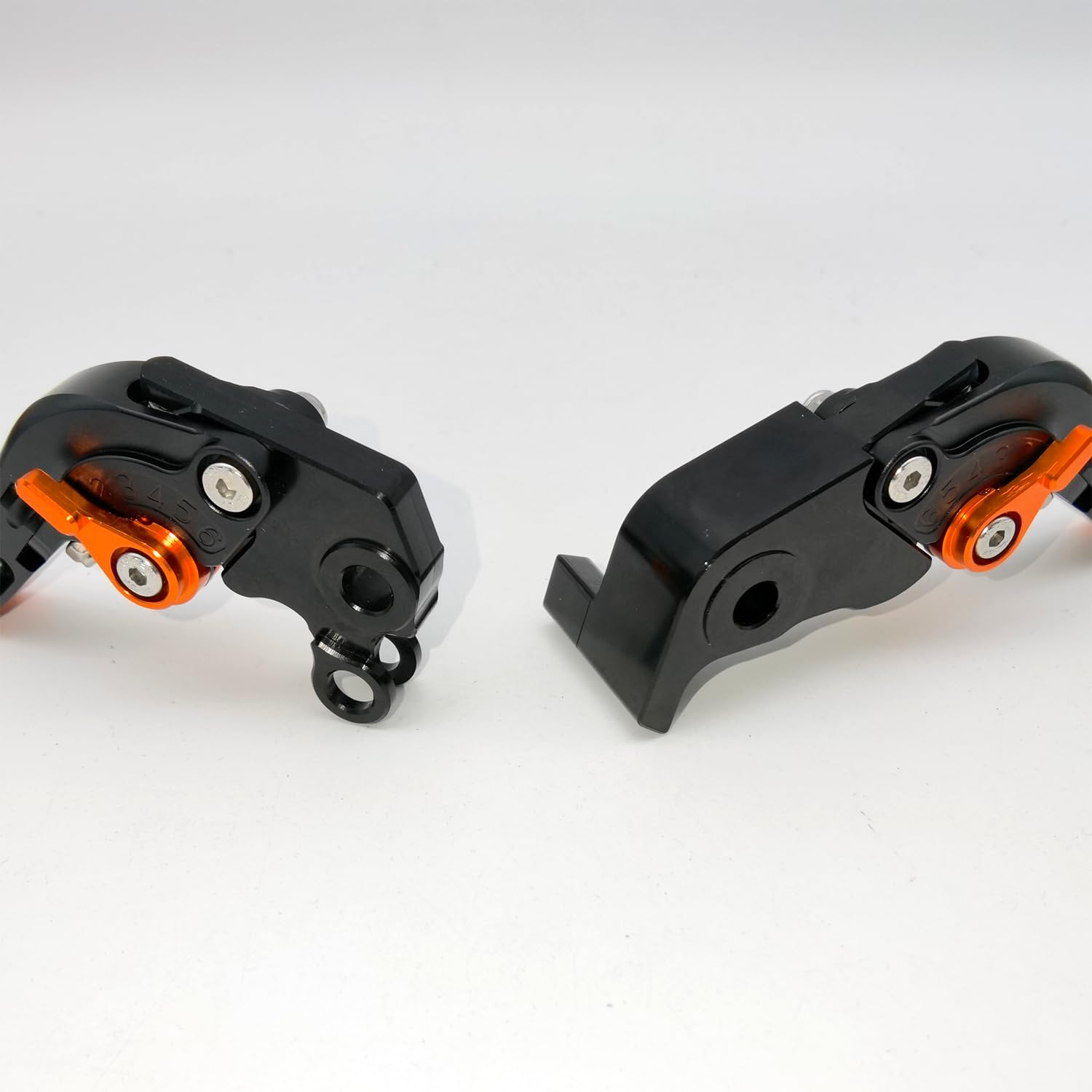 Compatibile con KTM 990 SMR/SMT 2009-2013, leve del freno e della frizione, in alluminio CNC, estensibili, regolabili, accessori (nero, arancione, arancione)