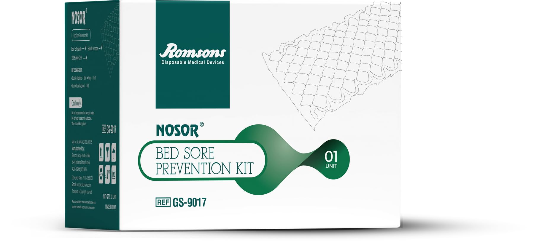 Romsons Nosor Bed Sore Prevention Kit -2 Romsons Nosor Bed Sore Prevention Kit -2