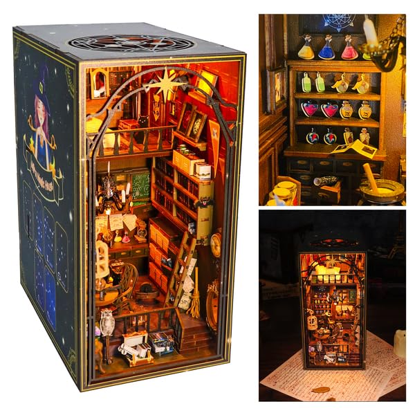 CHASEMADE DIY Book Nook Kit - Magic Themed Miniature Dollhouse Booknook Kit w/LED Light - 3D Wood Puzzle Bookshelf Insert Decor w/User-Friendly Instructions - DIY Book Nook Kit for Adults & Teens (B0CRYBWDVQ) Amazon Price History, Amazon Price Tracker