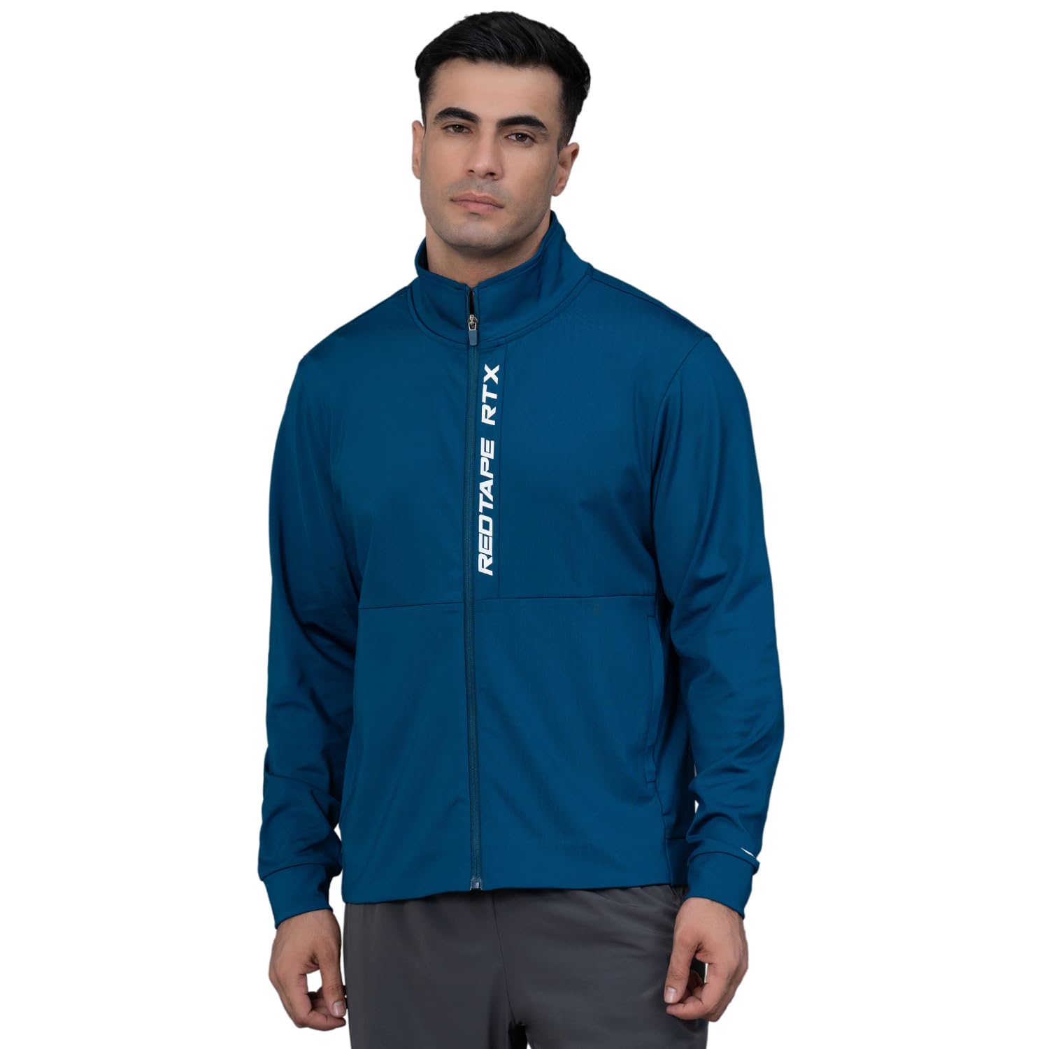 red tape Athleisure Sweatshirt for Men | Warm and Cozy | Comfortable with Stylish Design - RWS0554M-XXL Teal-picture-10