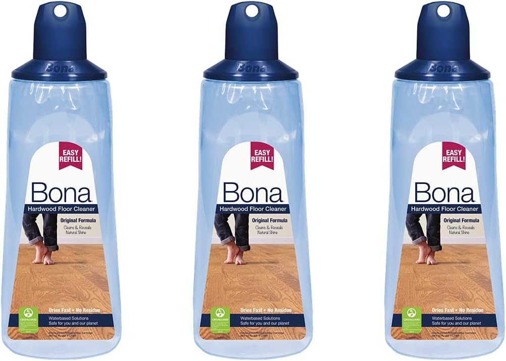 (3 Pack) Bona Hardwood Floor Cleaner Cartridge 33 oz.