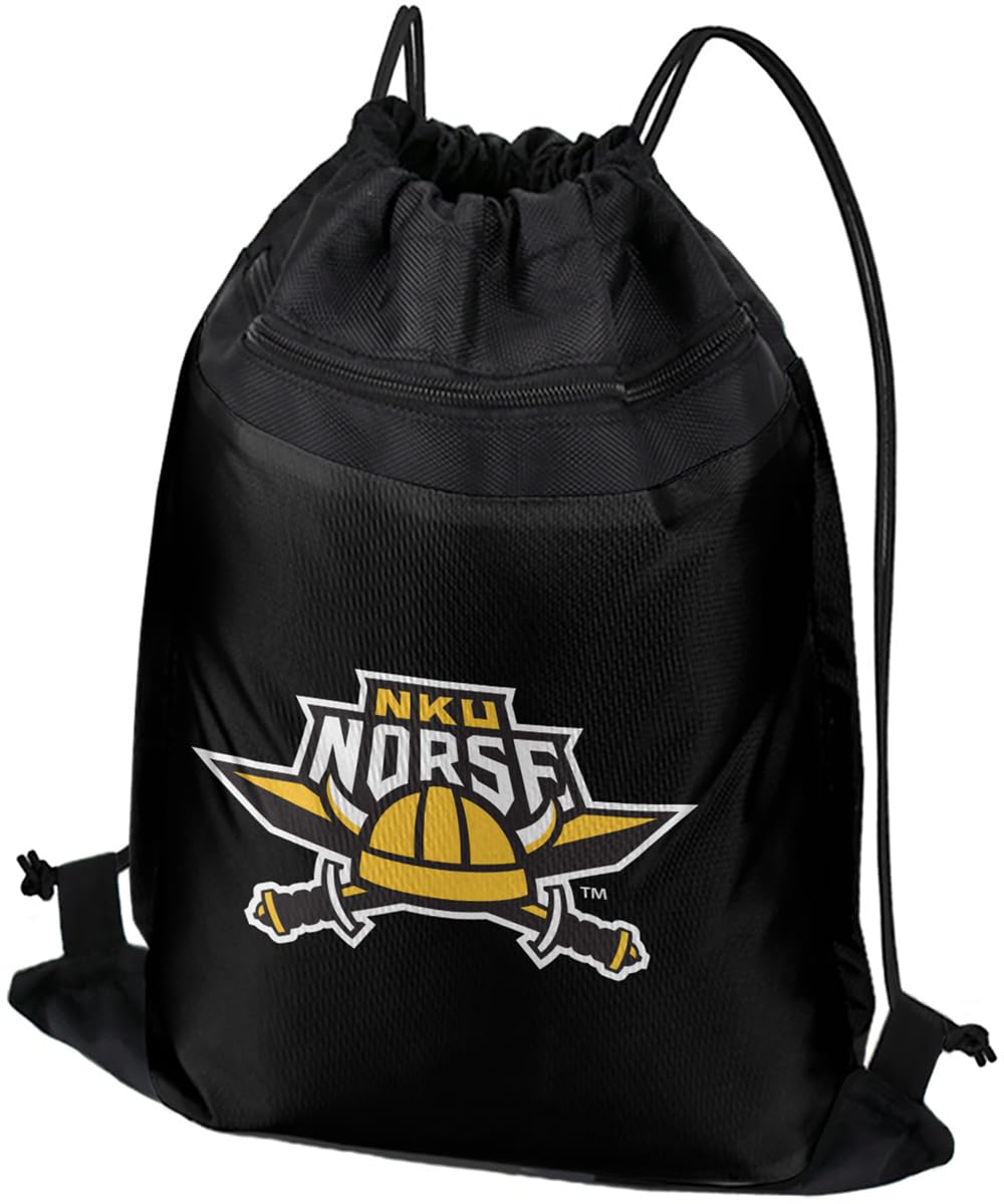 Campus Lab Northern Kentucky University Primary Logo Drawstring Backpack Sports Bag Sackpack, Perfect for Gym, Yoga, Practice or Travel