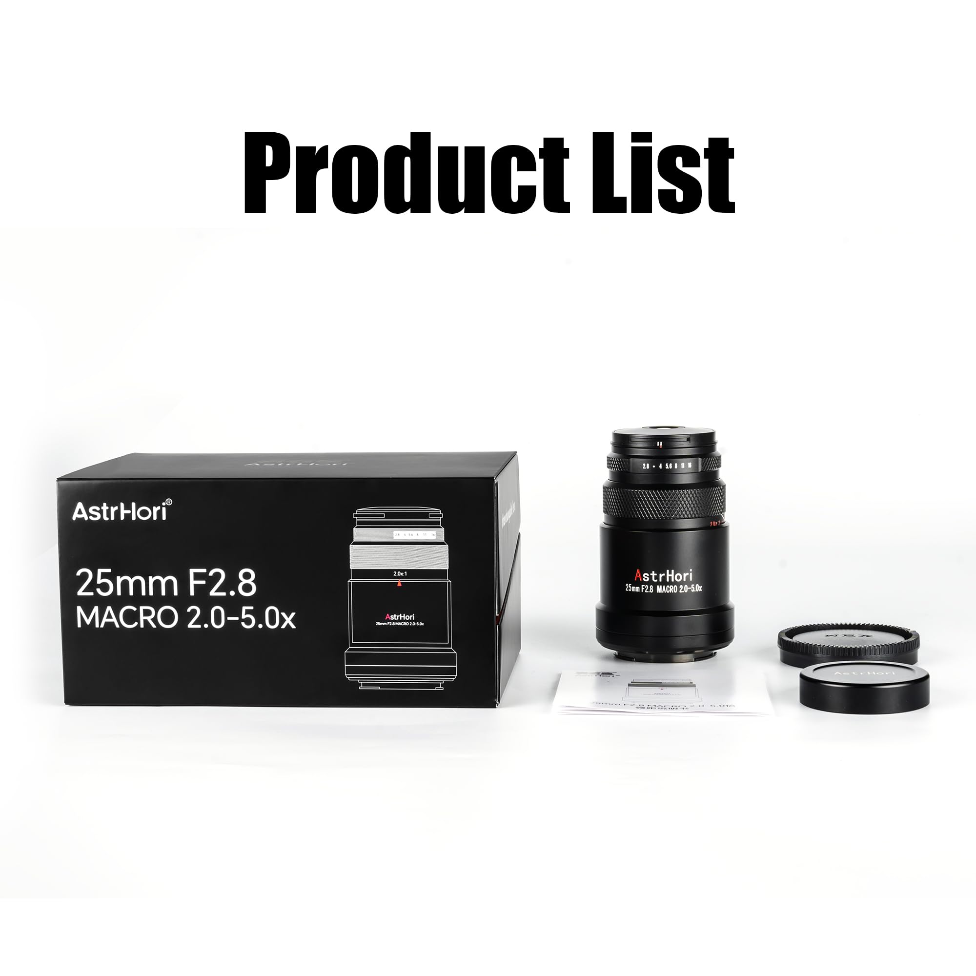 Amazon.com : AstrHori 25mm F2.8 Macro Camera Lens Full Frame 2X-5X 