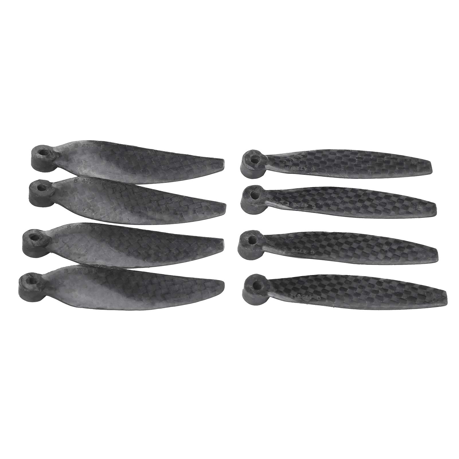 Socobeta Drohnen-Propeller Set – 4 Paar Karbonfaser-Blätter, 7,5 Cm, Für Ersatz