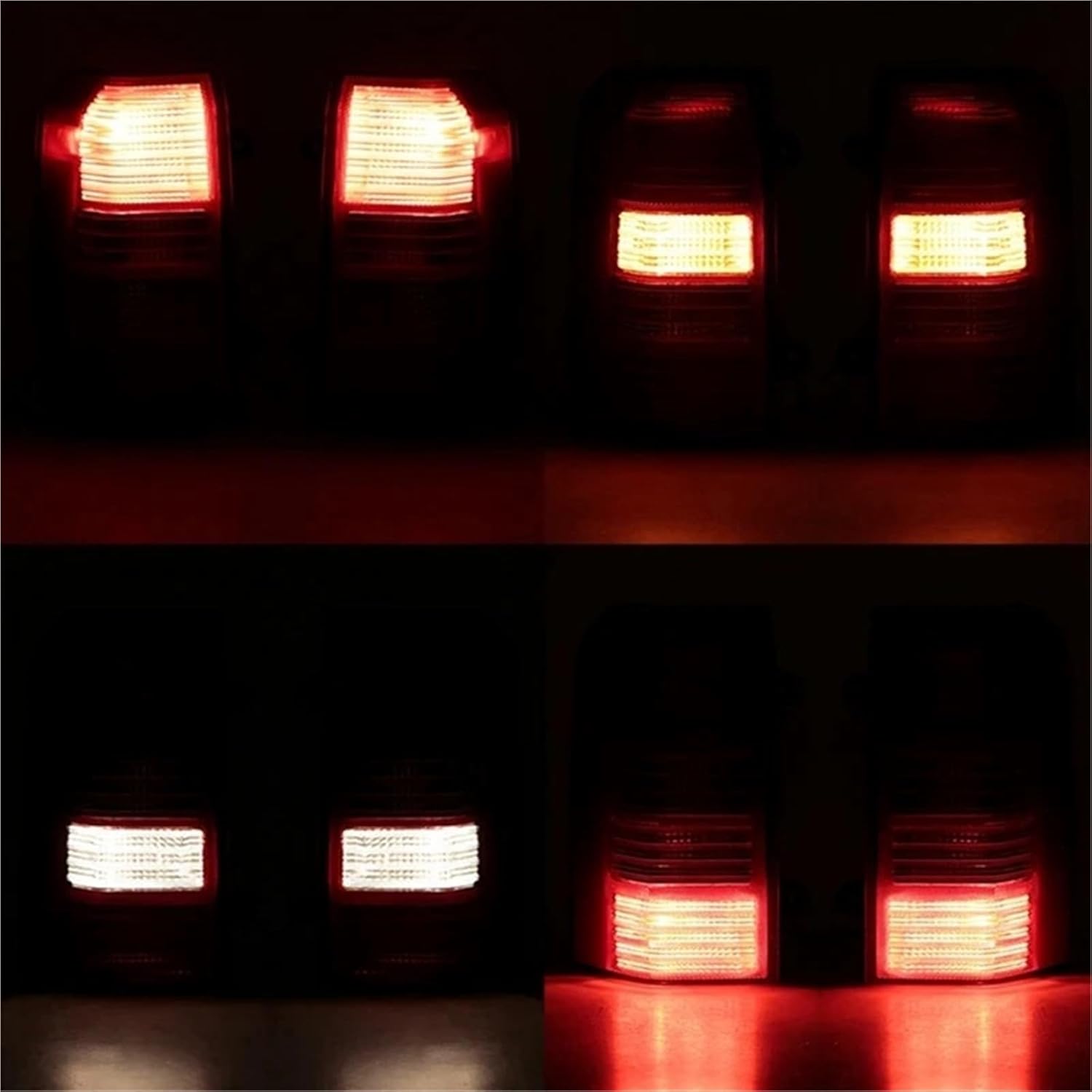 テールライト リアテールライトアセンブリリアバンパー信号テールライト用のパトリオット 2008-2017 交換部品(As Shown