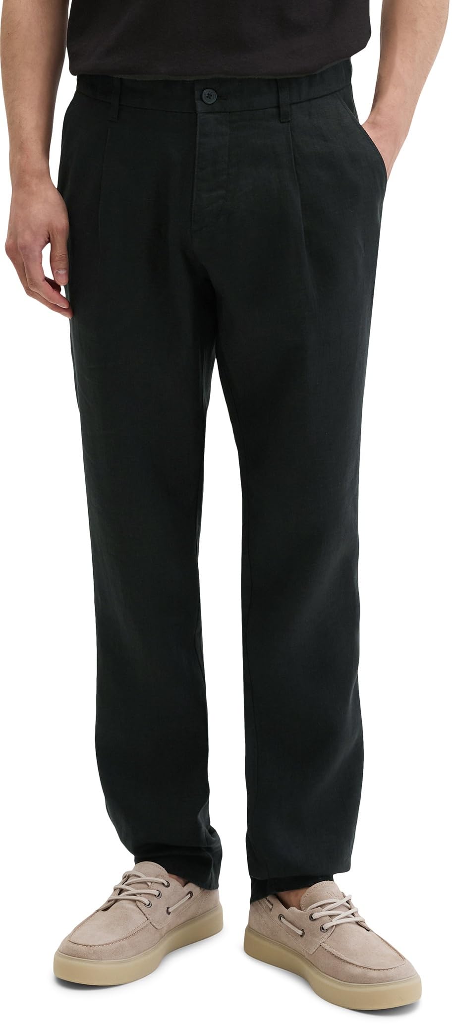 Marc OߴPolo Herren Leinenhose mit elastischem Bund Tapered Fit