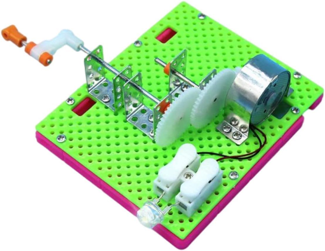 Hand Cranked Generator for Kids 6-14: Portable Manual Science Kit Windmill, School Students Toy