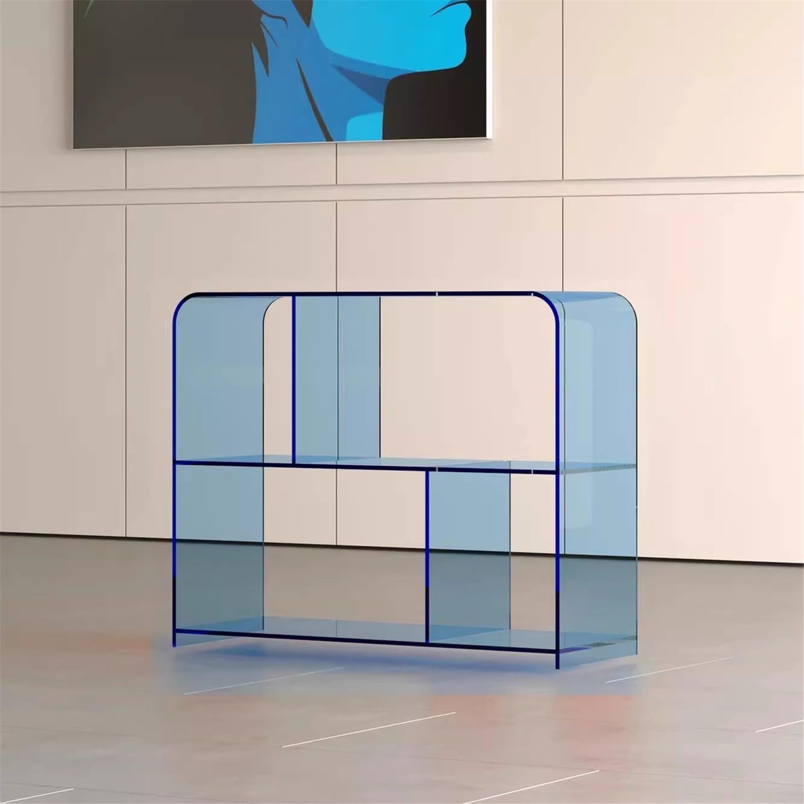 Espositore per CD in Legno, Porta Dischi in Vinile, libreria in Acrilico Trasparente, Divano portariviste