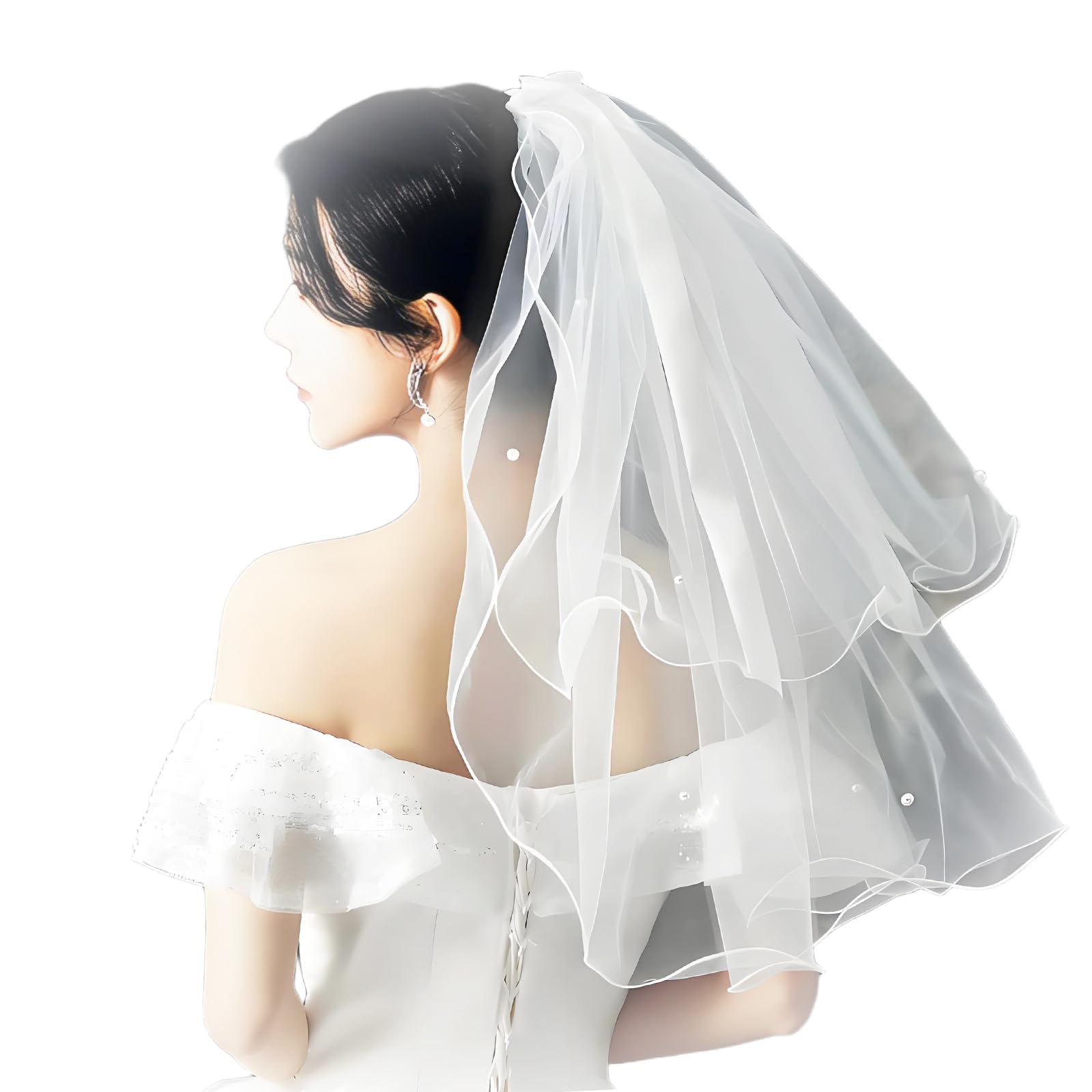 ウエディングベール Amazon.co.jp: [YINKE] ウェディングベール ベール レディース