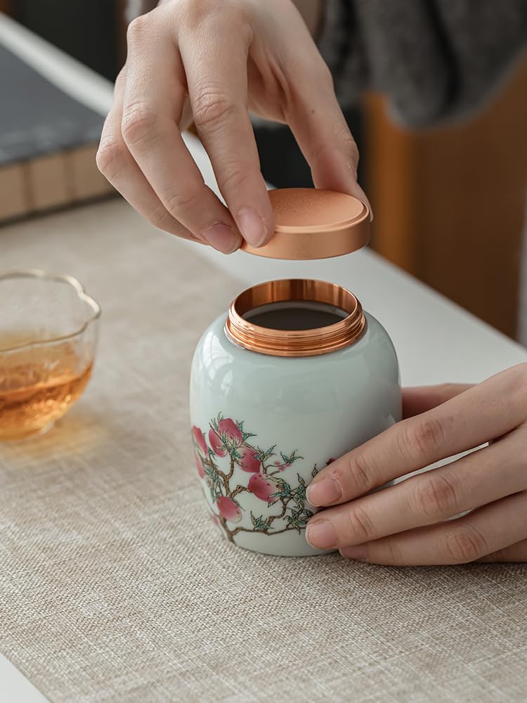 Przechowywanie herbaty Ceramiczne zamknięte puszki na herbatę Czarna herbata do ej herbaty Puszki na herbatę Pojemniki na żywność z pokrywkami Biurowe puszki na ziarna kawy Kanistry kuchenne