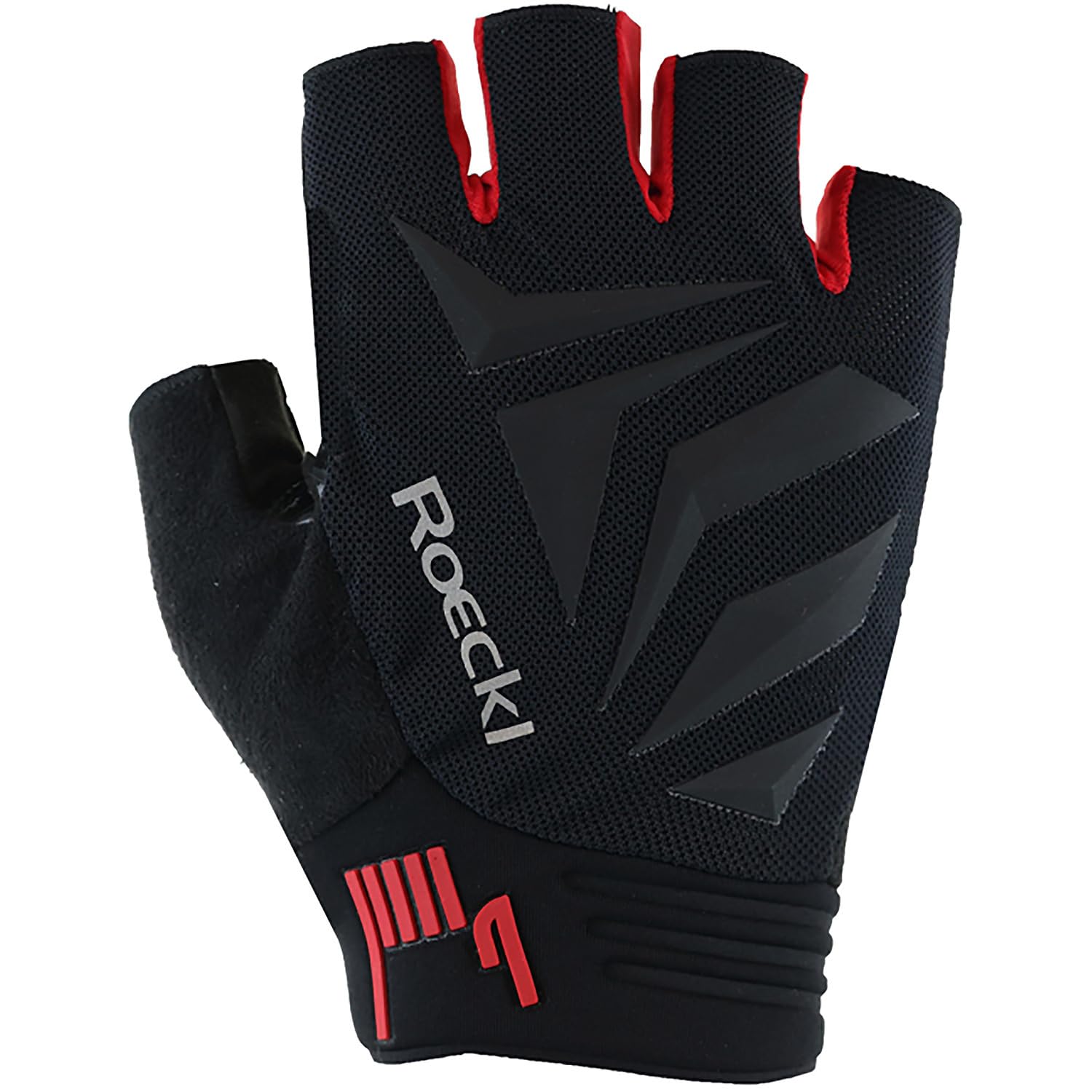 Roeckl Sports Isera 2 Fahrrad Handschuhe kurz schwarz/rot 2027: Größe: 10