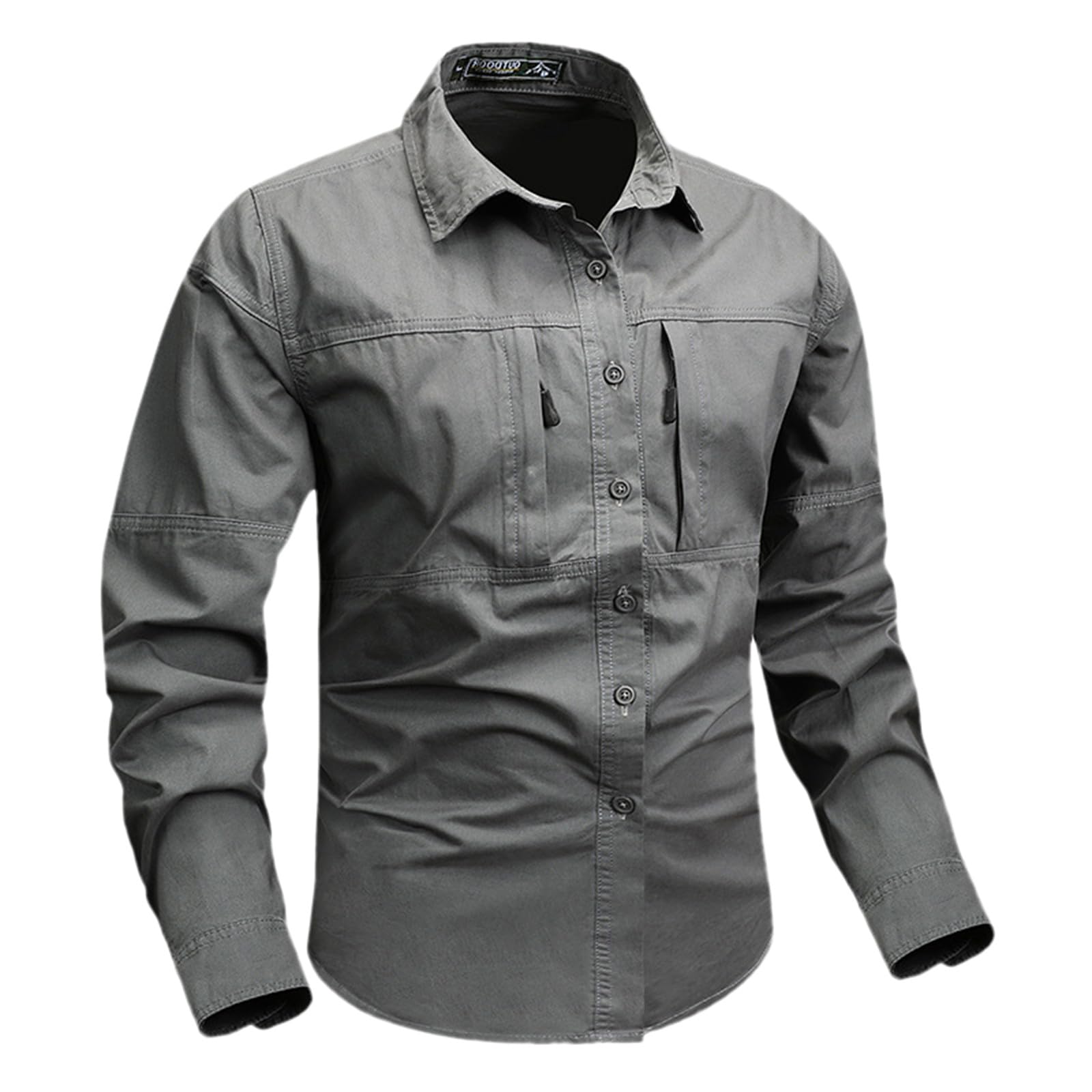 Camisa de exterior retro transpirable para hombre activo 5