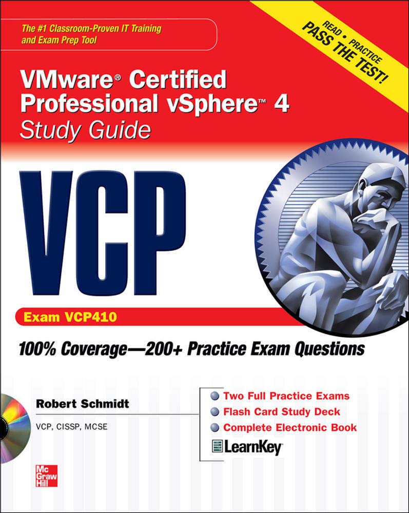 VCP VMWARE CERTIFIED PROFESSIONAL VSPHERE 4 STUDY GUIDE (EXAM VCP410) WITH CD-ROM (CERTIFICATION PRESS)