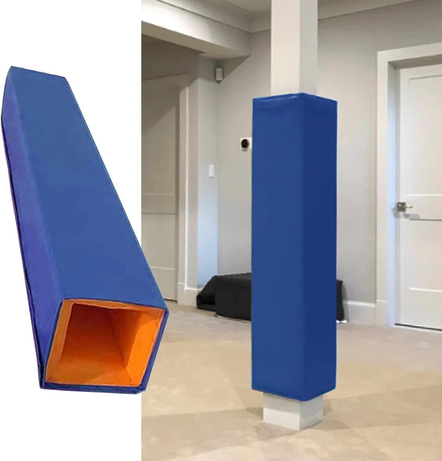 DUANHOZ Basketball Pole Padding Wrap, Padded Column Protector for Playgrounds and Basements