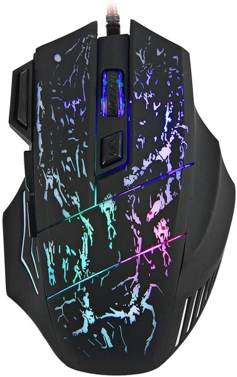 Limos A874 7 Buttons 3200Dpi LED USB Wired Gaming Mouse, Black